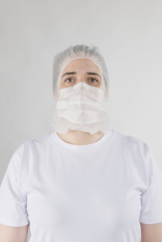 Non-Woven Hood with Face Mask (Carton of 500)