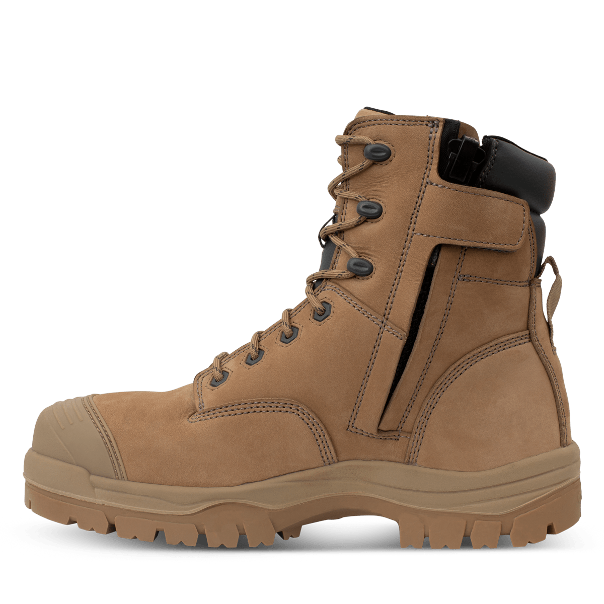 Oliver 45-652Z Zip Sided Safety Boots - Stone (Size: 14)