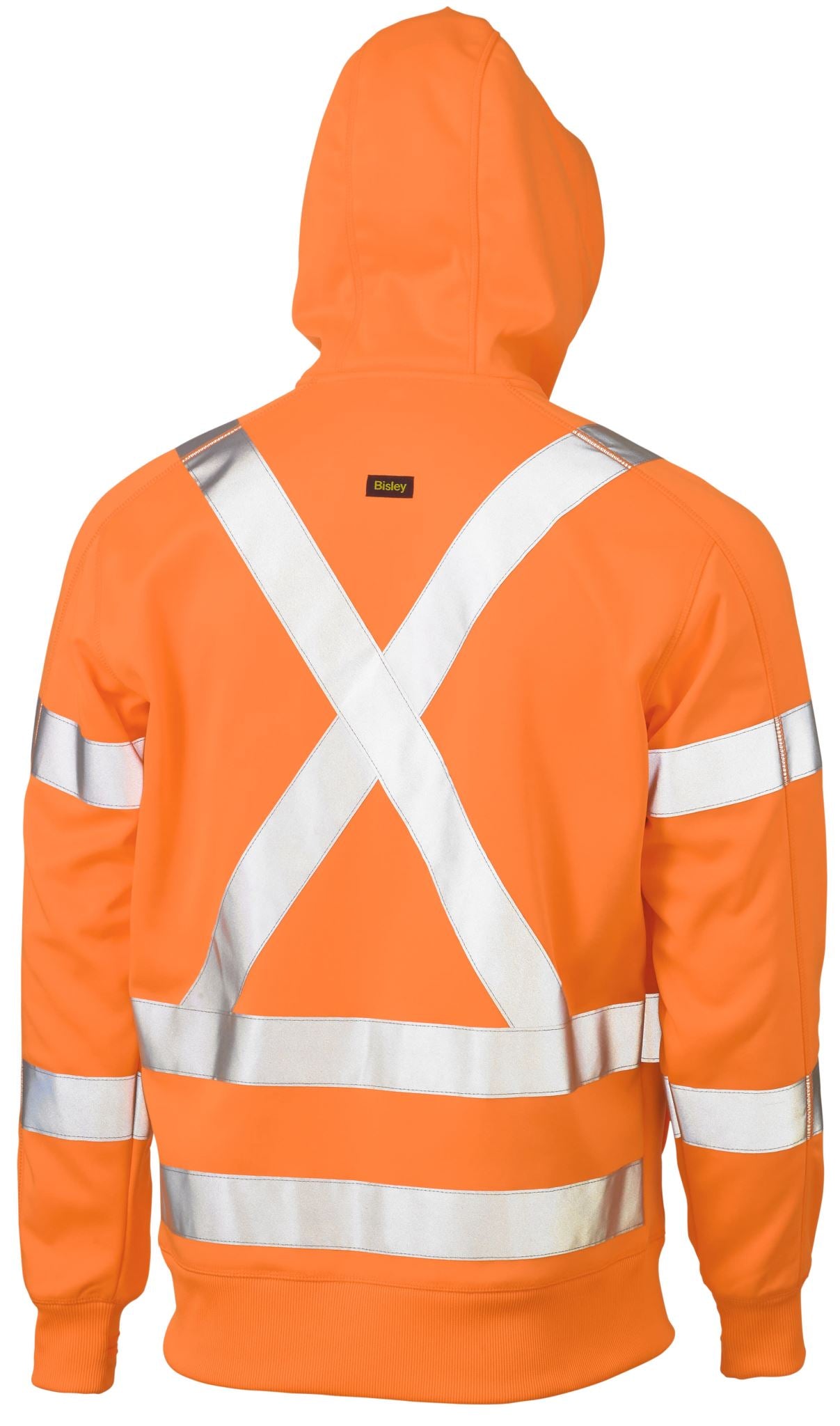 Bisley, X Taped Hi Vis Fleece Hoodie, BK6819XT - Orange - 3XL