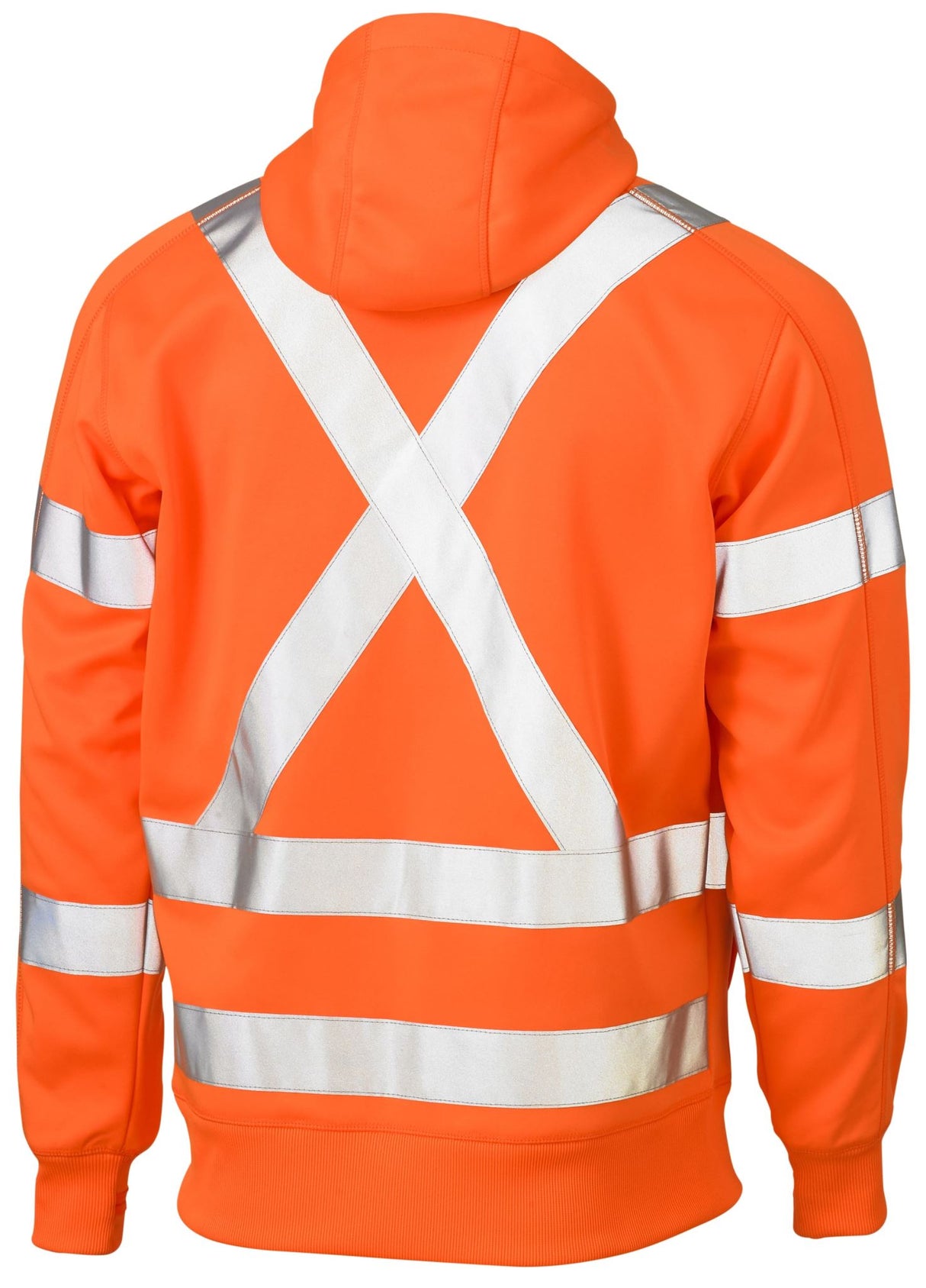 Bisley, X Taped Hi Vis Fleece Hoodie, BK6819XT - Orange - 3XL