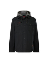 Hard Yakka, Quilted Solid Shacket, Y06691 - Black (Size: 4XL)