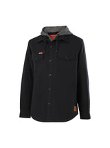 Hard Yakka, Quilted Solid Shacket, Y06691 - Black (Size: S)
