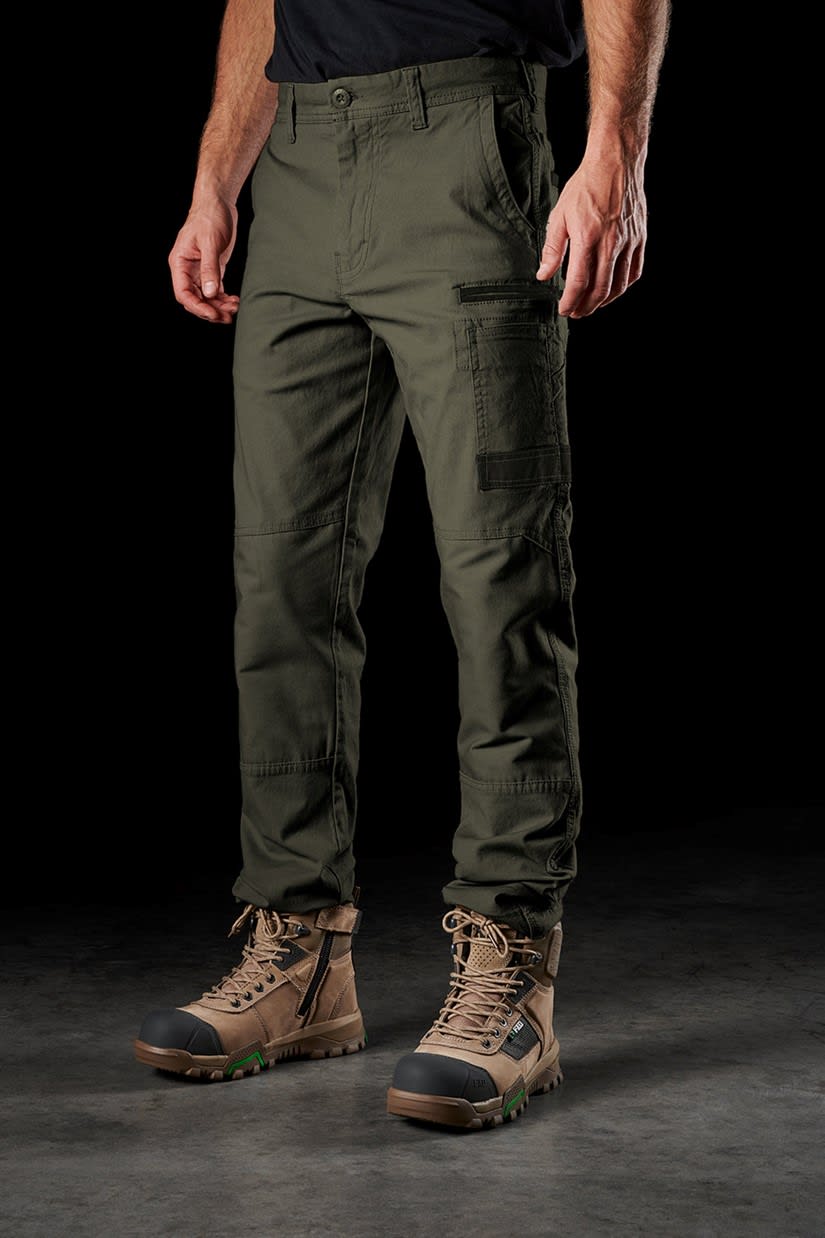 FXD, Cotton Stretch Work Pant, WP-3 - Green (Size: 34)