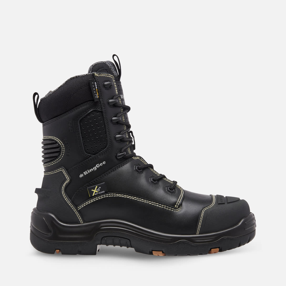 KingGee XTREMEGUARD ONYX 8Z Work Boot - Black - Black (Size: 15)