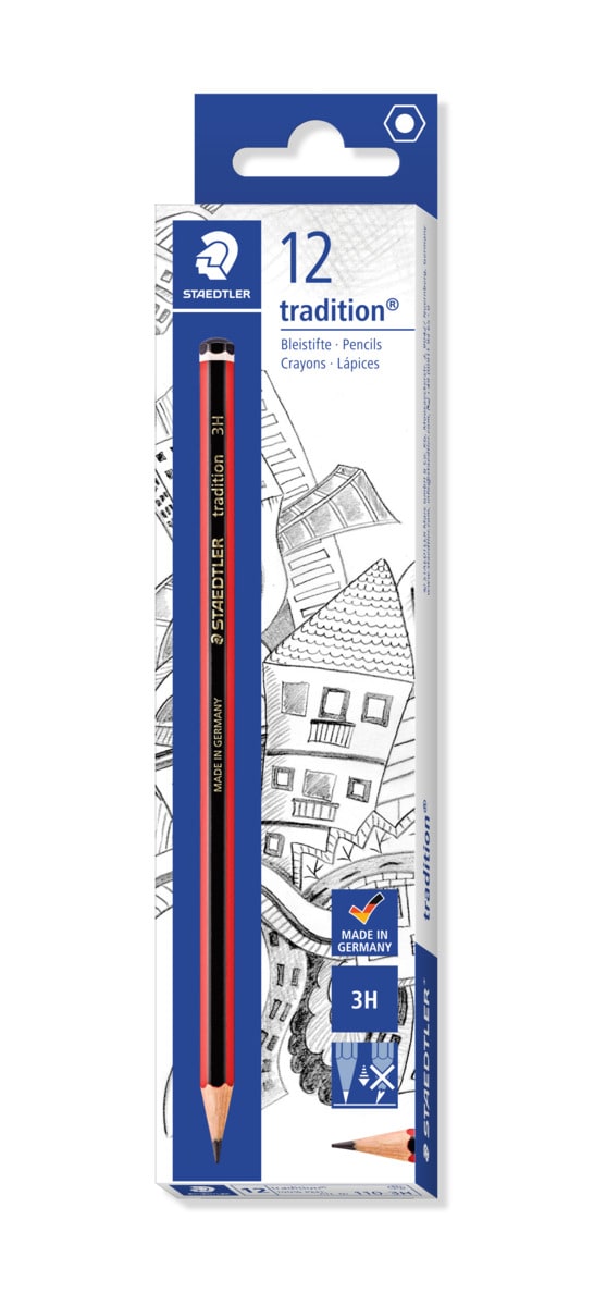 Staedtler Tradition Graphite Pencil 3H (Pack of 12)