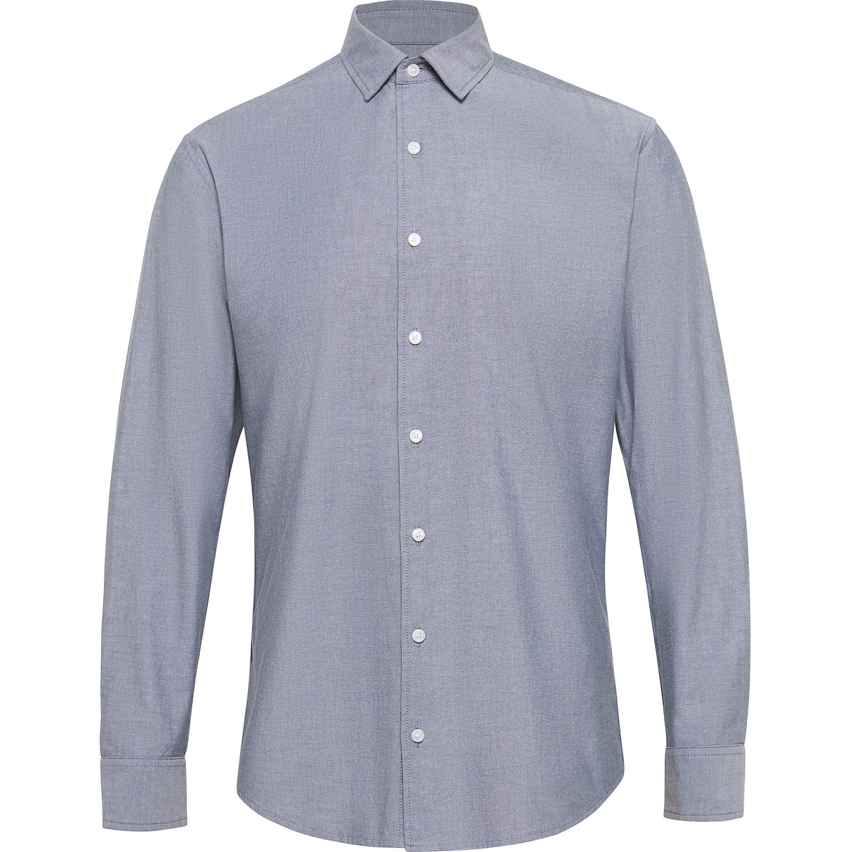 NNT Cotton Chambray Long Sleeve Shirt CATJJU - Charcoal (Size: 39)