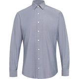 NNT Cotton Chambray Long Sleeve Shirt CATJJU - Charcoal (Size: 42)