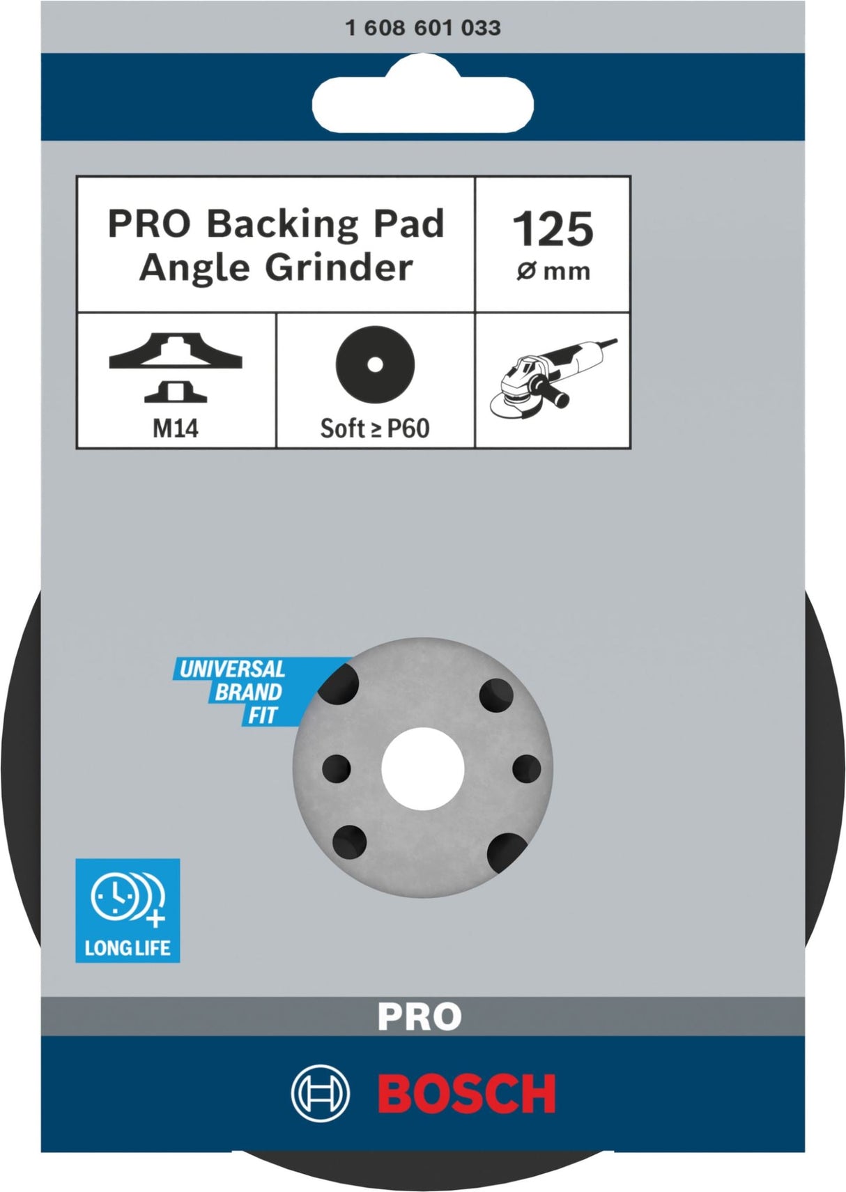 BOSCH Backing Pad & Flange M14 125mm