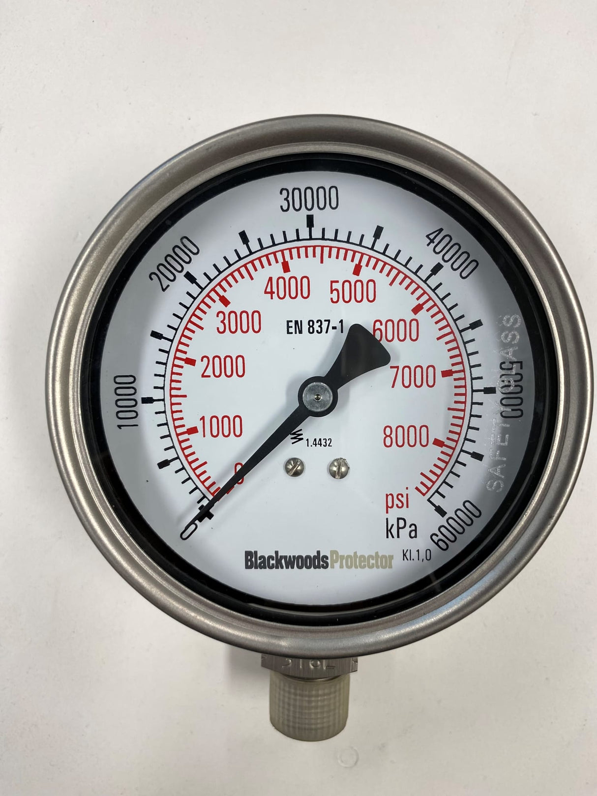 Gauge Pressure SS Case 3/8" BSPT 60,000 kpa
