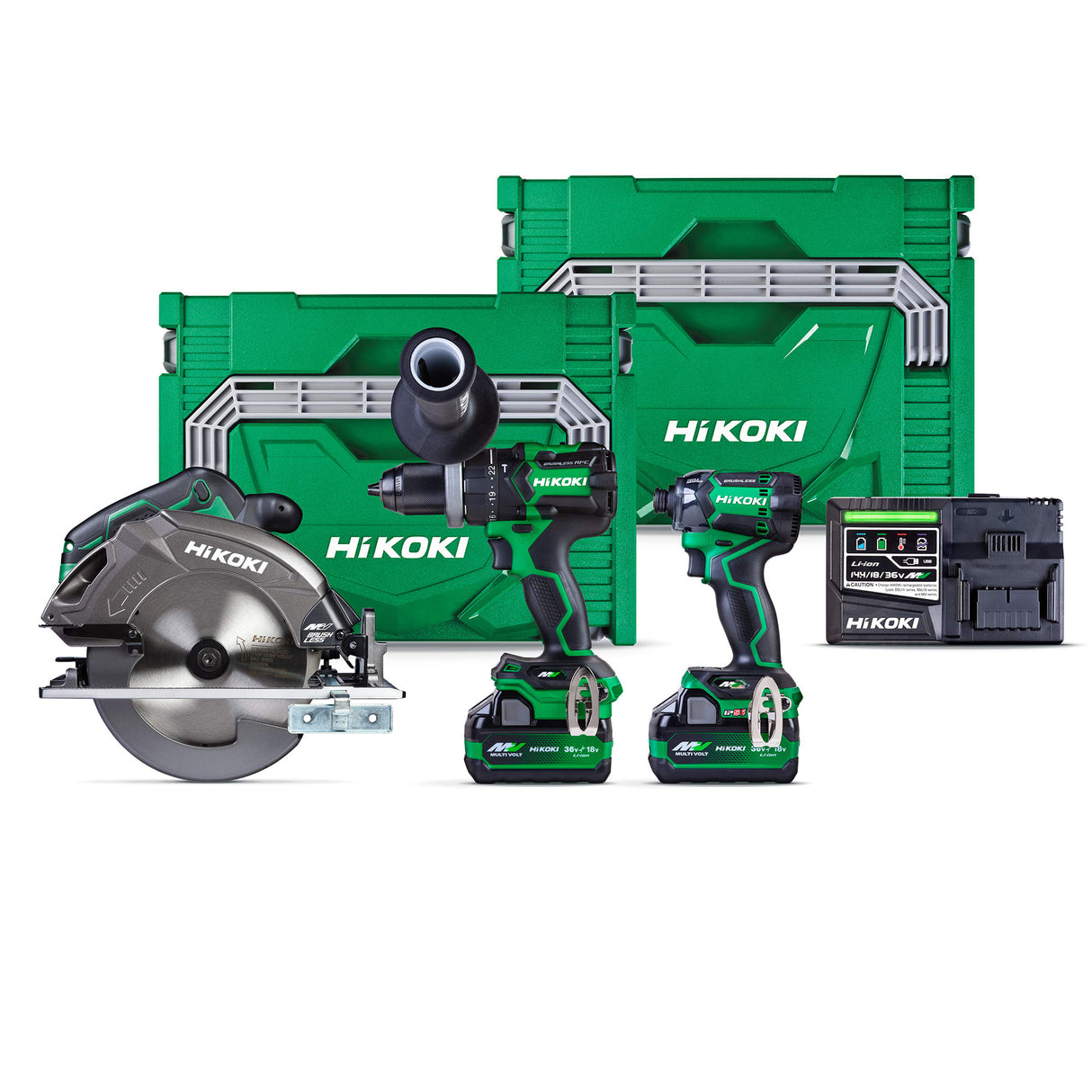HiKOKI 36V Premium 3 Piece KC363DC(GRZ) (Kit)