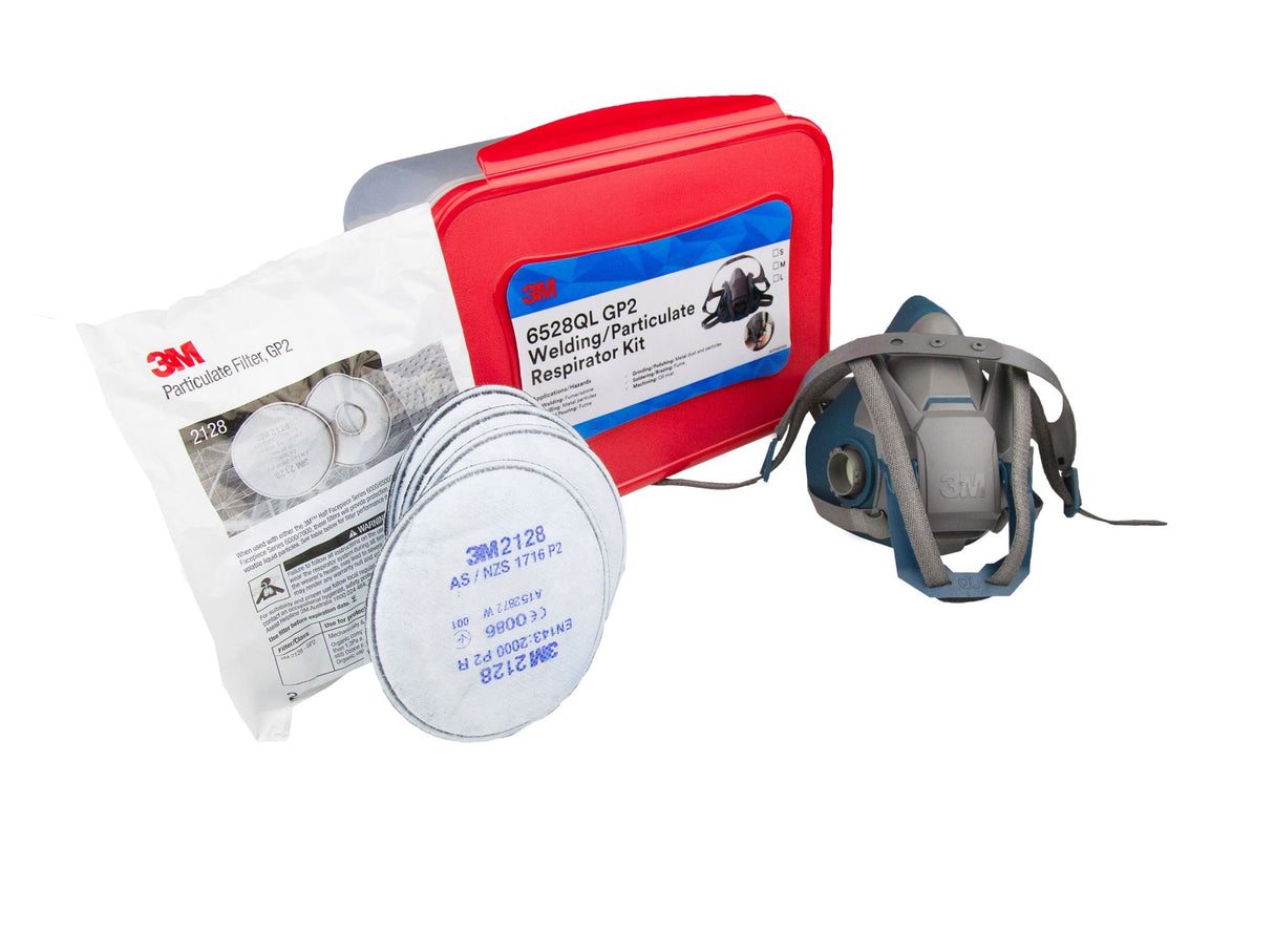 3M Welding/Particulate Respirator Kit 6528QL, GP2 Medium
