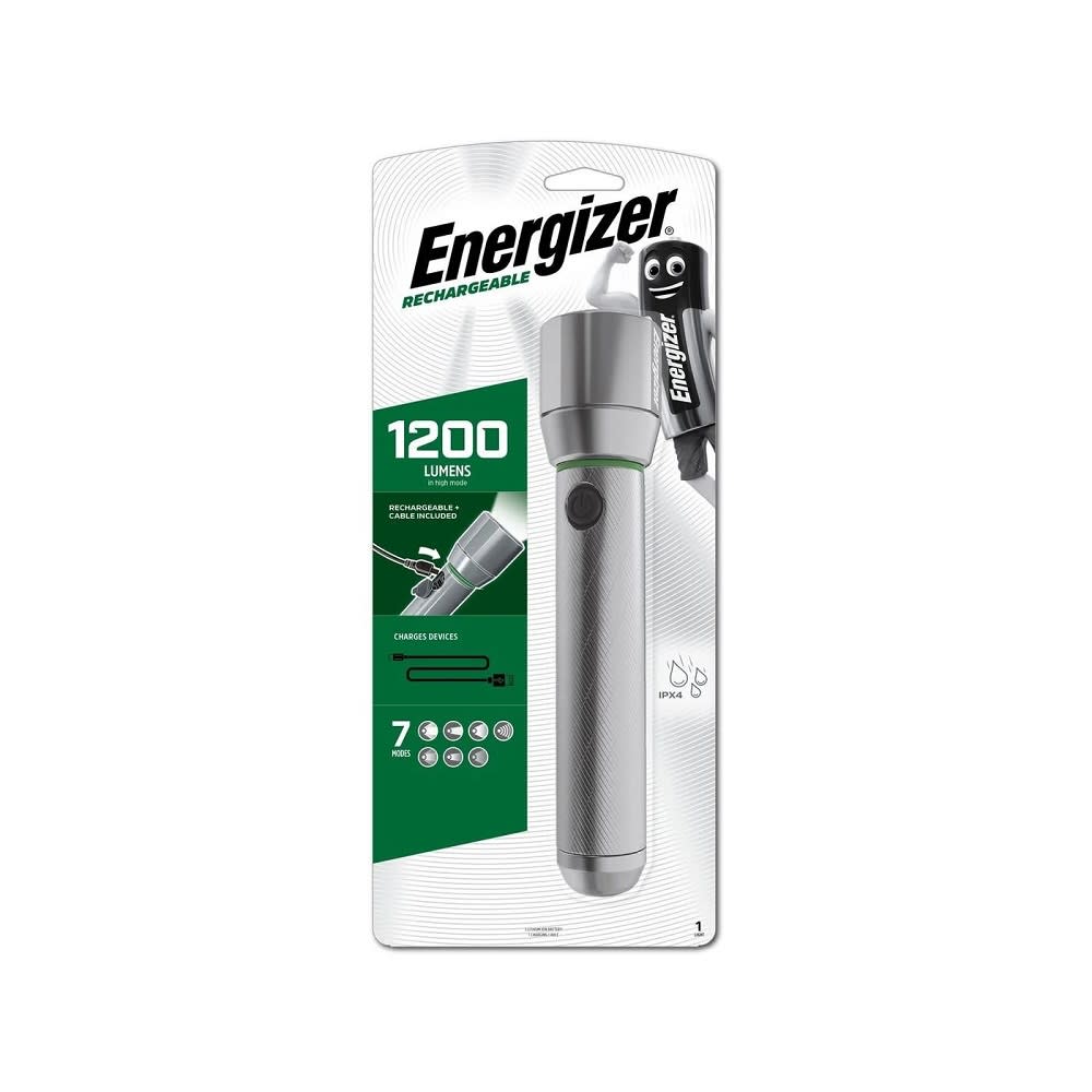 Energizer Vision Rechargeable Metal Torch