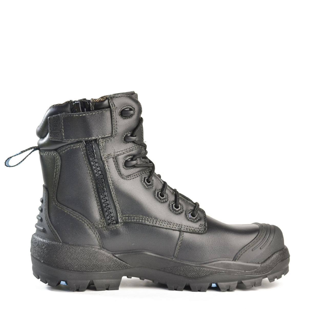 Bata Longreach Zip Safety Boot 804-88015 - Black (Size: 03)