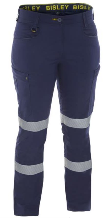 Bisley, Women's X Airflow Taped Stretch Cargo - Navy (Size: 06)