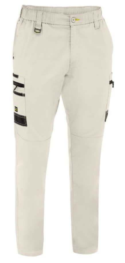 Bisley, FLX & Move Elastic Waist Cargo Stout - Stone (Size: 87)