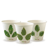 BioPak 90mm Leaf Single Wall Hot BioCup 8oz/280ml 50 (Pack)