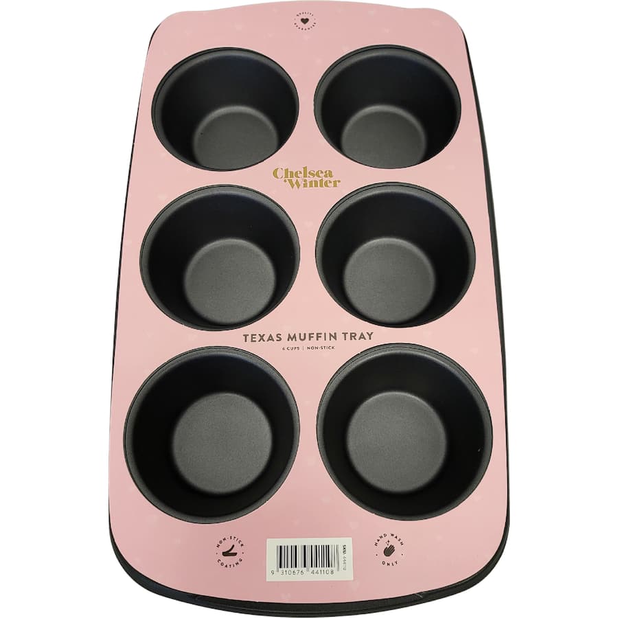 Chelsea Winter Muffin Pan Non Stick Texas 6 Cup