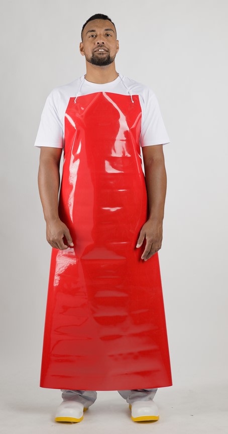 TPU Heavy Duty Apron without Hooks and Ties 900x1200mm 5pk - Red