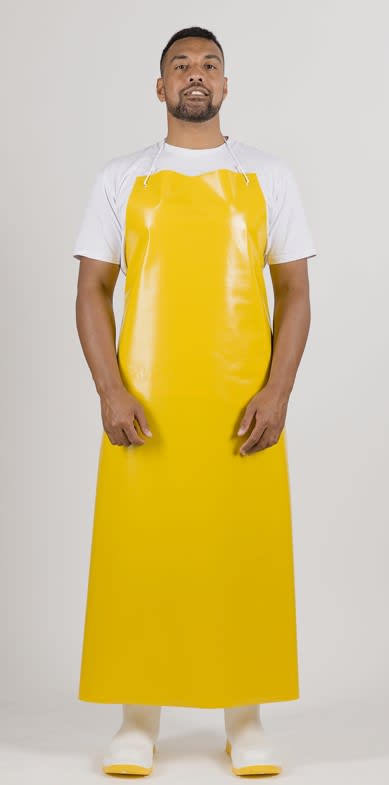 PVC Apron with Hooks and Ties 900x1350mm 5pk - White