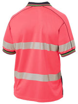 Bisley, Hi Vis Mesh Polo, BK1219T - Yellow/Navy - XL