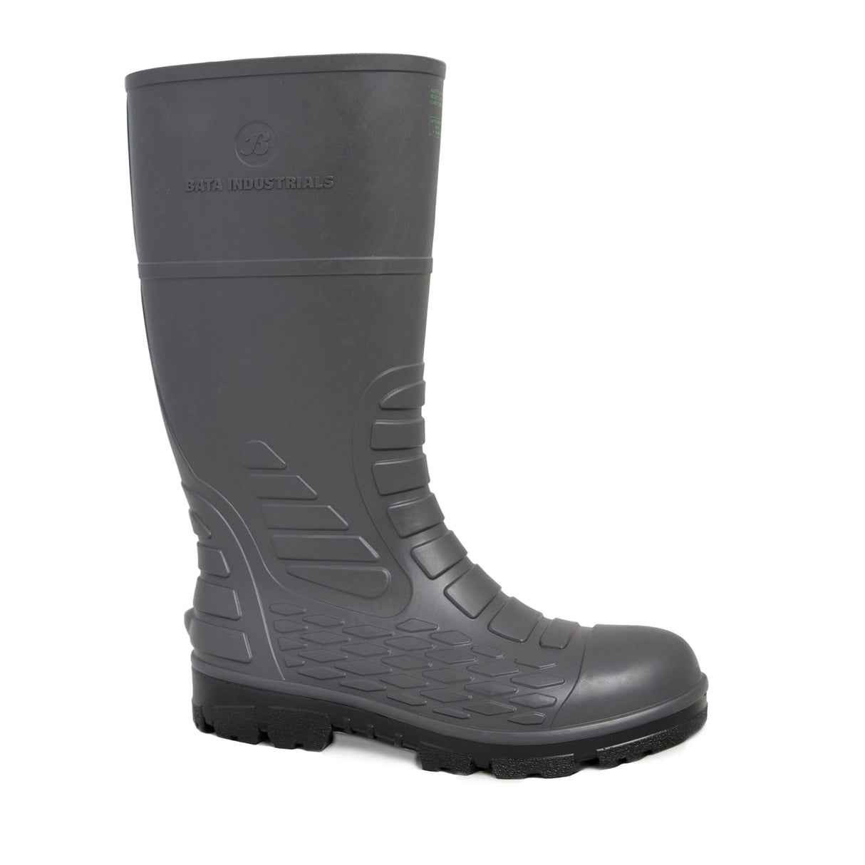 Bata Jobmaster 5 Armour Layer Anti Pen Gumboot - Grey (Size: 11)