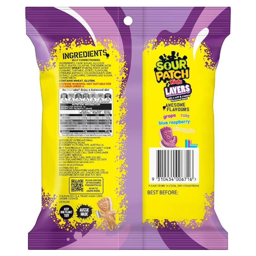 Sour Patch Kids Lollies Layers 190g