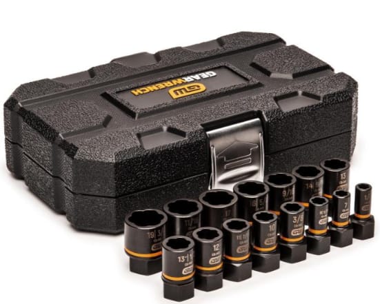 Gear Wrench 15Pc. Drive Bolt Biter Socket Set