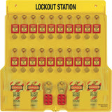 Covered Lockout Station,20 Padlock wth Accessories