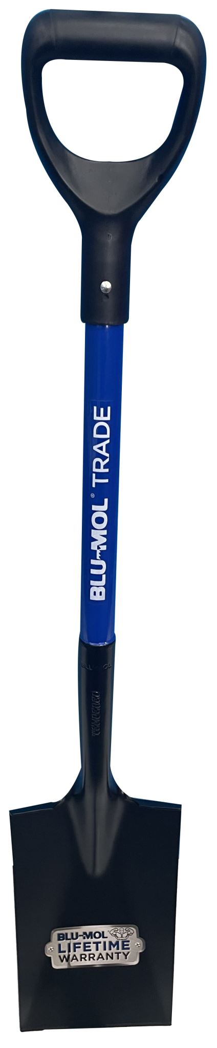 Blu-Mol Contractors Spade Short Steel D Handle