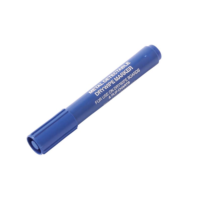 Marker Dry Wipe Detectable Black PK10 (Packet)
