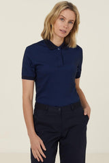 NNT, Women Polycotton Polo, CATUF9 - Charcoal/Blk - 5XL