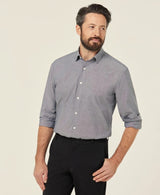NNT Cotton Chambray Long Sleeve Shirt CATJJU - Charcoal (Size: 46)