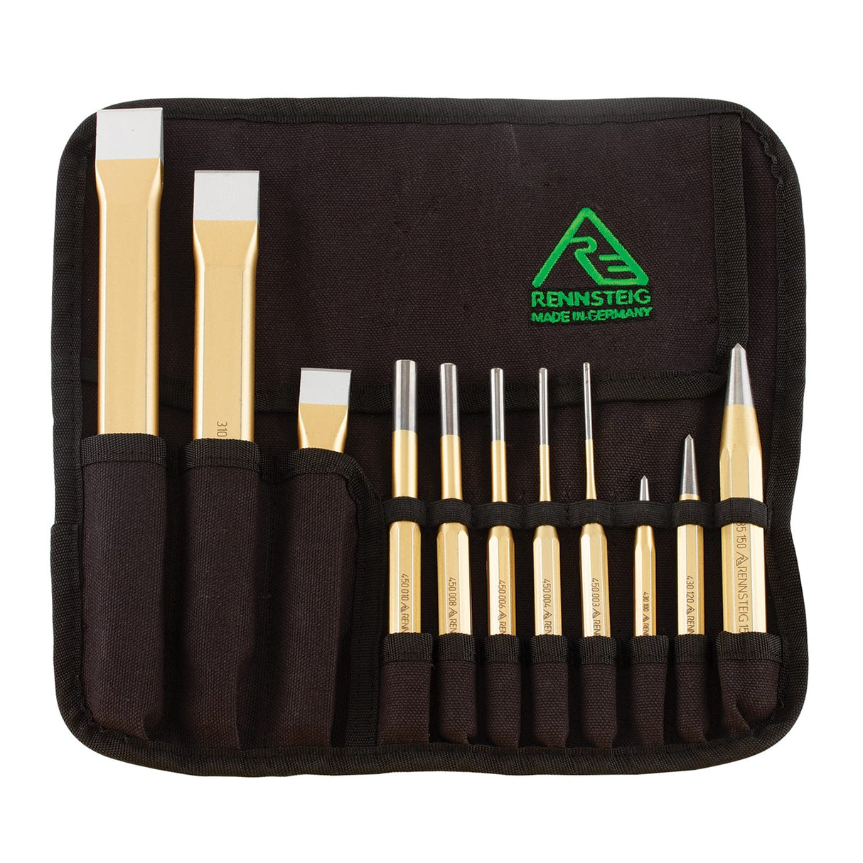 Rennsteig Chisel & Punch Tool Roll 11pc