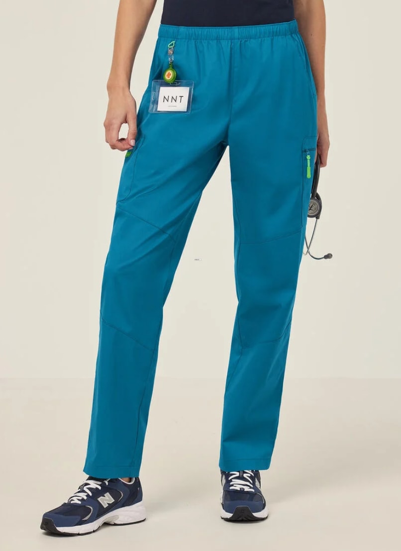 NNT, Antibacterial Active Scrub Pant, CATQ4F - Teal - M