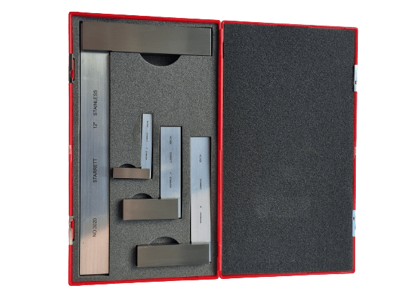 Starrett Tool Makers S/Steel Square Set 3", 4" 6",