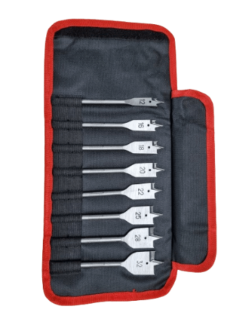 Starrett 8pce Spade Bit Set 12-32mm