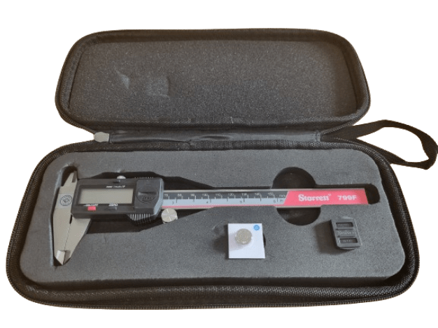 Starrett Digital Vernier Caliper and 18C Auto Cent