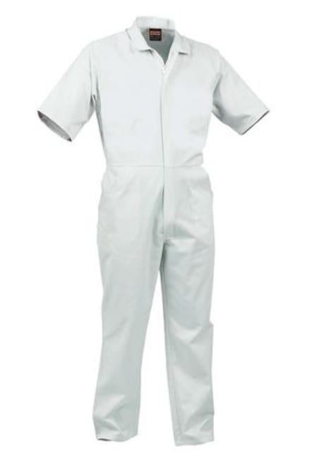 Bison Short Sleve Overall, 460015 - White - 132