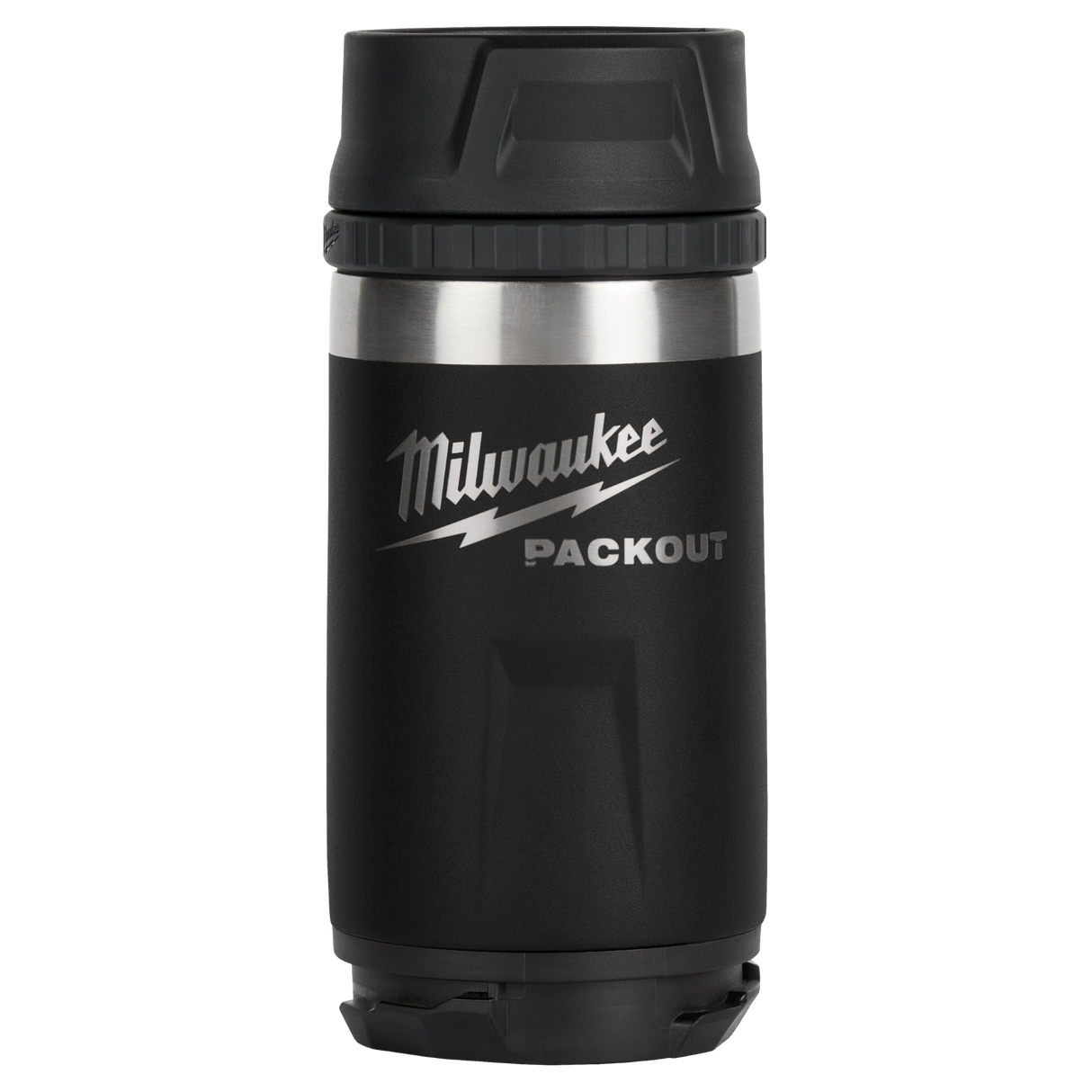 PACKOUT Bottle 354ml (12oz) Sip Lid Black (Each)