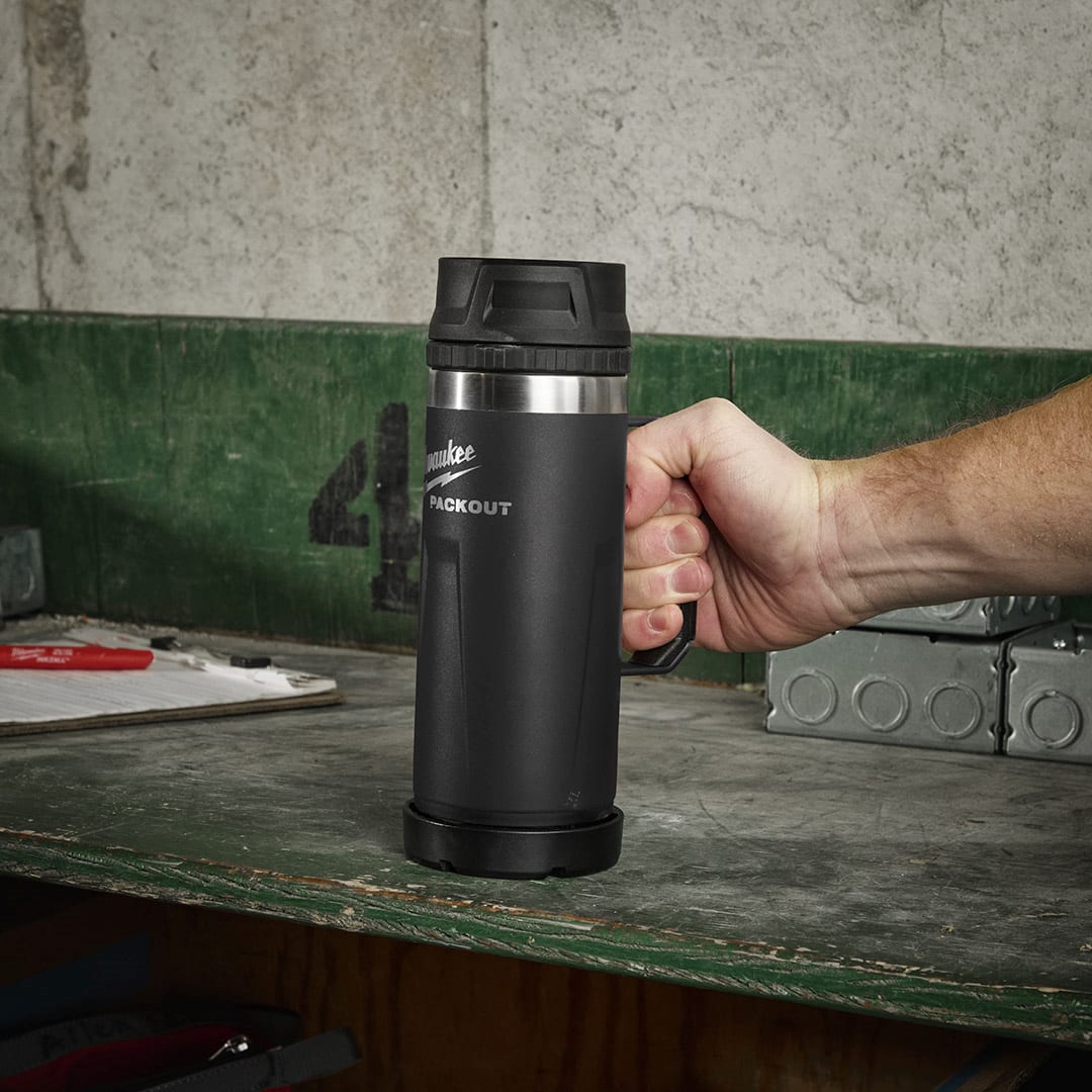 PACKOUT Mug 532ml (18oz) Sip Lid Black (Each)