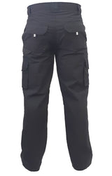 100% Cotton Cargo Trousers, PCT1530 (Each) - Black - 157