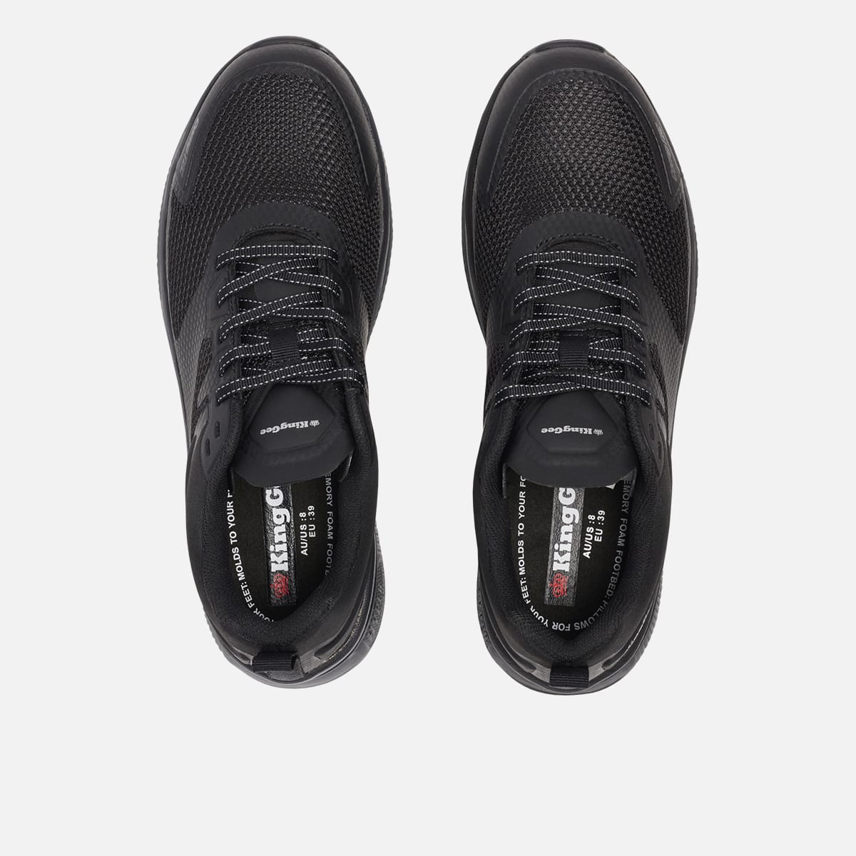 KingGee HYPER-TEC Women's Sport Shoe, K26496 - Black - 10