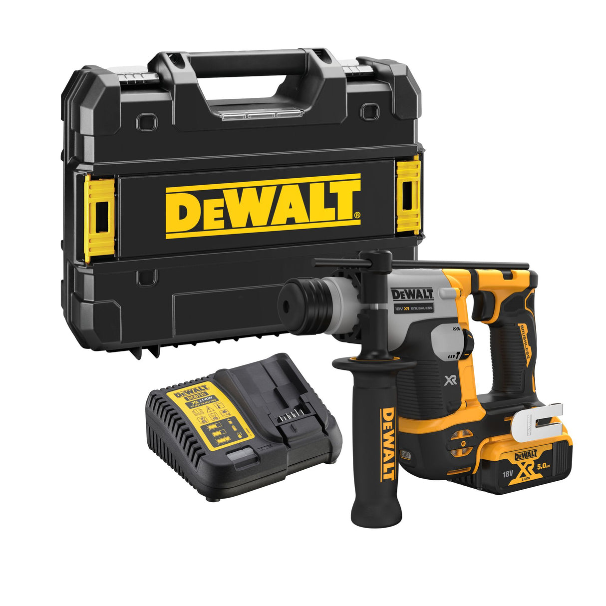 DeWalt 18V 6Ah XR Compact Brushless Rotary Hammer 16mm (Kit)