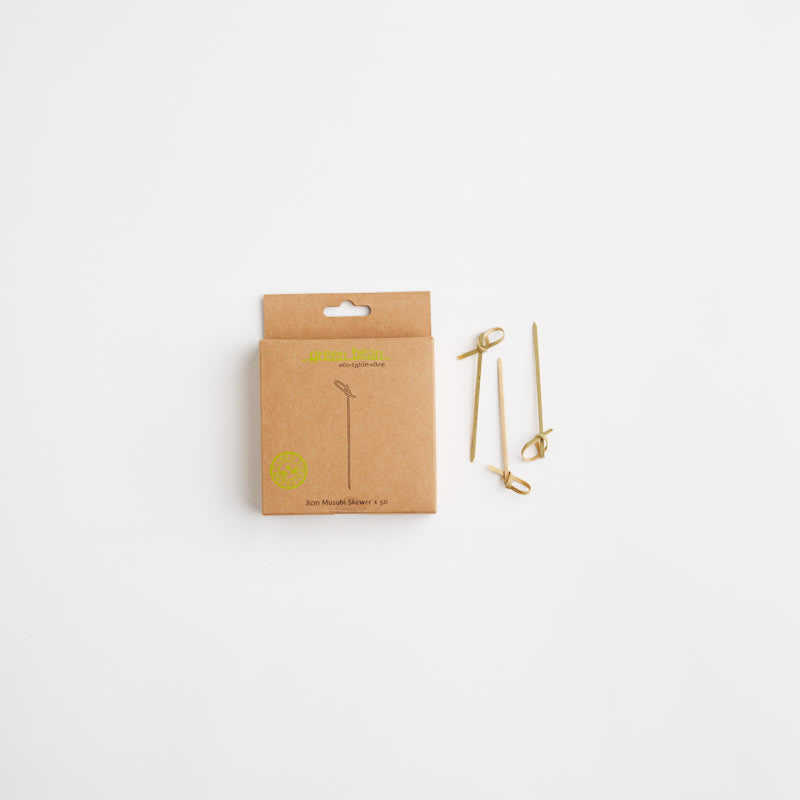Knotted Top Bamboo Skewer 8cm 50 (Pack)
