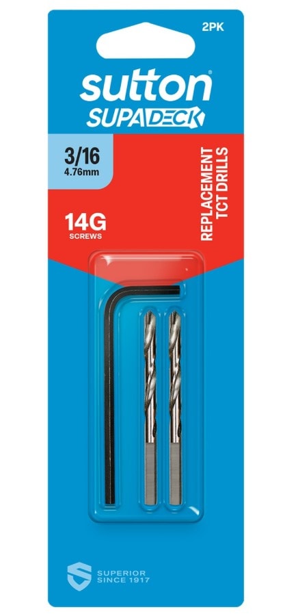 Sutton SupaDeck Replacement Drill 3/16IN (14G) (Each)