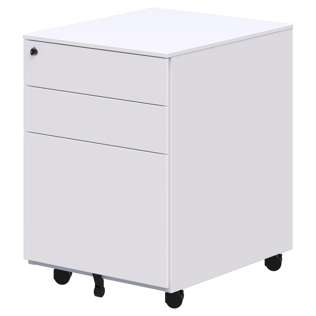 Cube Mobile Pedestal White (Quickship) (Each)