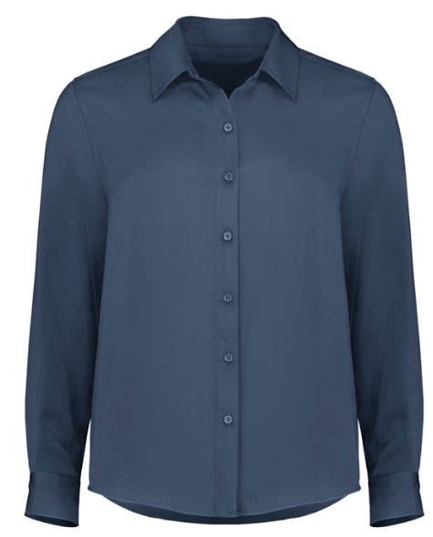 Womens Evelyn Long Sleeve Shirt (Each) - MINERAL BLUE - 20