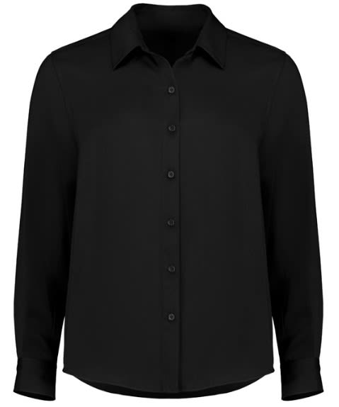Womens Evelyn Long Sleeve Shirt (Each) - Black - 06
