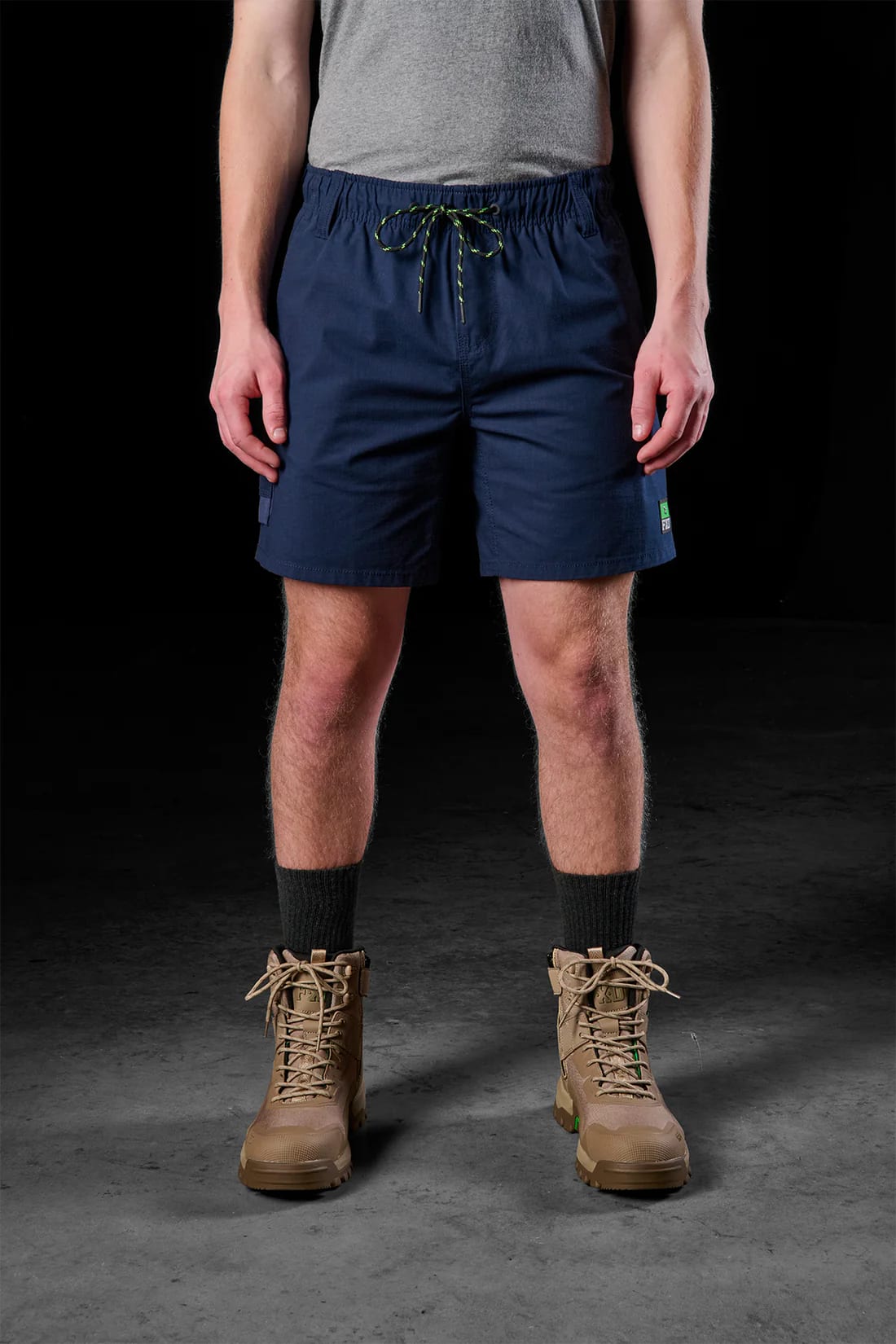 FXD Elastic Waist Utility Shorts, WS-7 - Black - 36