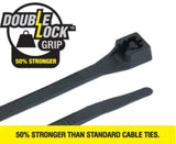 Cabac Nylon 66 Black Double Lock Cable Tie UV 280 x 4.3mm 1000 (Pack)